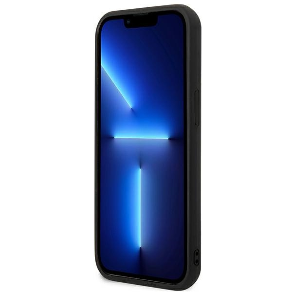 Hülle KARL LAGERFELD Apple iPhone 13 13 Pro Karl&amp;Choupette Ikonik 3D Schwarz Hartcase