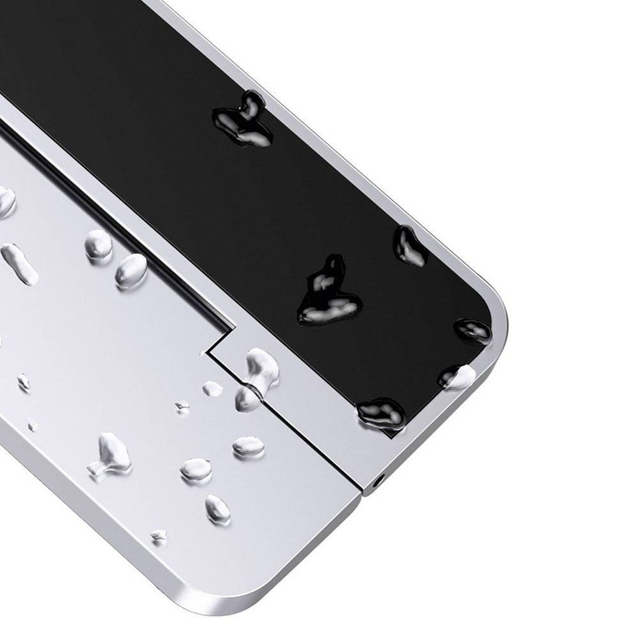 Baseus self-adhesive aluminum laptop stand slim and thin silver (SUZC-0S)
