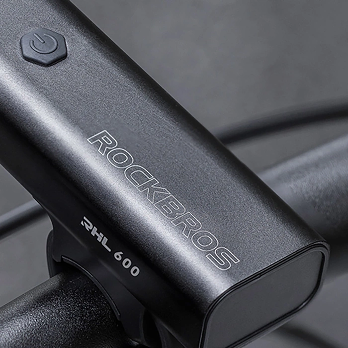 Rockbros RHL600 LED-Fahrrad-Frontlicht 2600mAh 600 lm IPX6 – schwarz