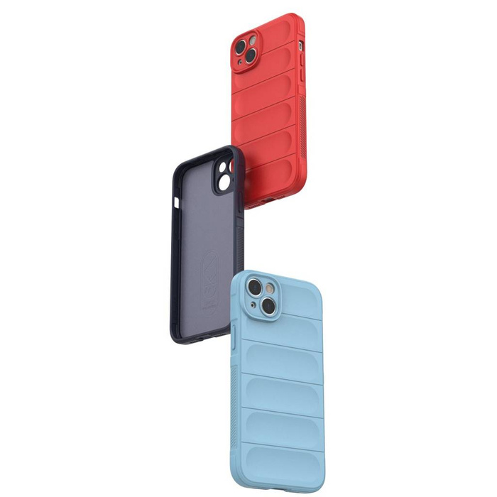 Custodia Magic Shield Case per iPhone 14 Plus custodia corazzata flessibile azzurra