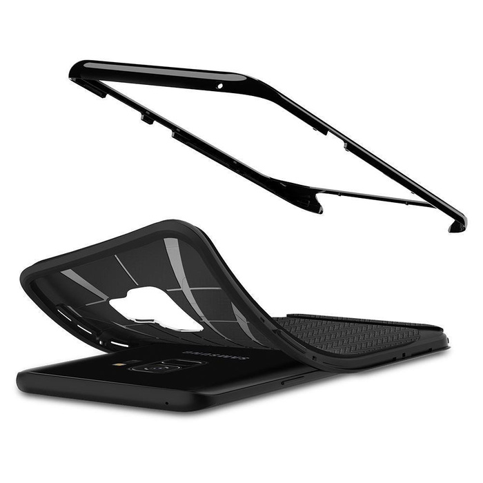 SPIGEN Neo Hybrid Samsung Galaxy S9 glänzend schwarz Hülle