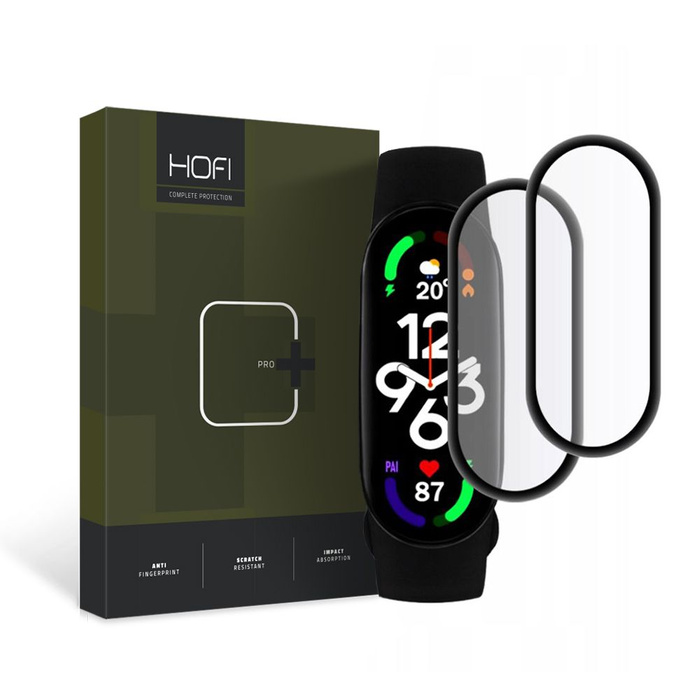 Glass HOFI HYBRID PRO+ 2-PACK XIAOMI MI SMART BAND 7 BLACK