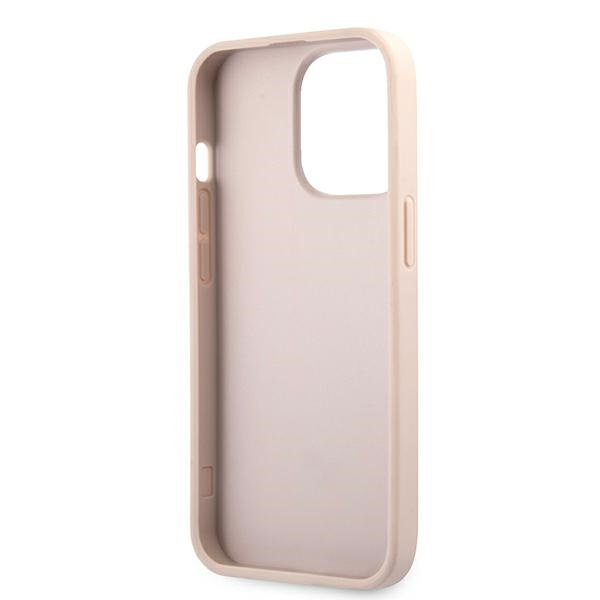 Cover Guess GUHCP13L4GMGPI iPhone 13 Pro / 13 6.1" rosa/rosa hardcase 4G Big Metal Logo