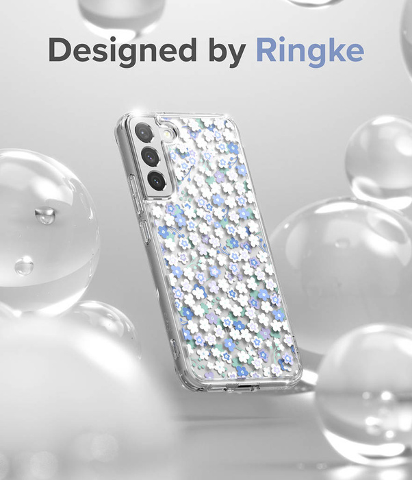 Ringke Fusion Design Cover corazzata con cornice in gel per Samsung Galaxy S22 + (S22 Plus) trasparente (Seoul) (F593R89)