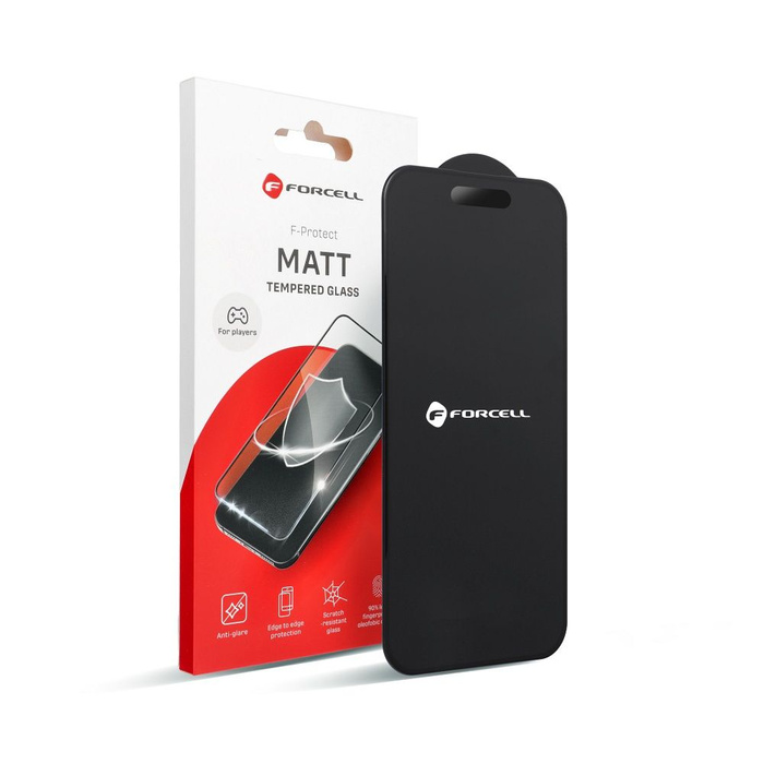 Szkło hartowane do iPhone 17 AIR Forcell Matt Glass czarne