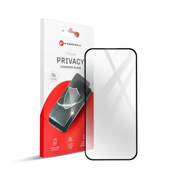 Szkło hartowane do iPhone 16 PLUS Forcell Privacy Glass czarne