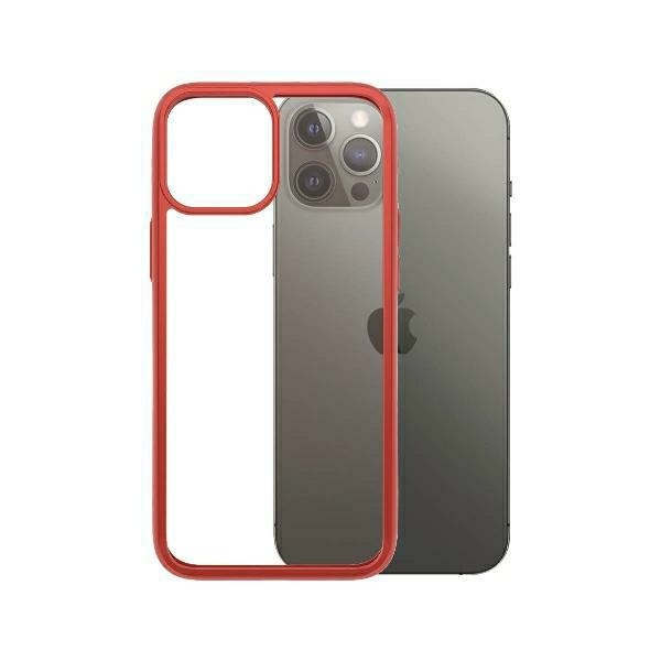 PanzerGlas KlarCase iPhone 12 Pro Max Mandarinrot AB