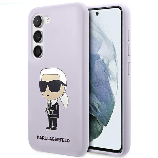 Obal Karl Lagerfeld Silicone Nft Ikonik - Obal Samsung Galaxy S23 (fialový) Case