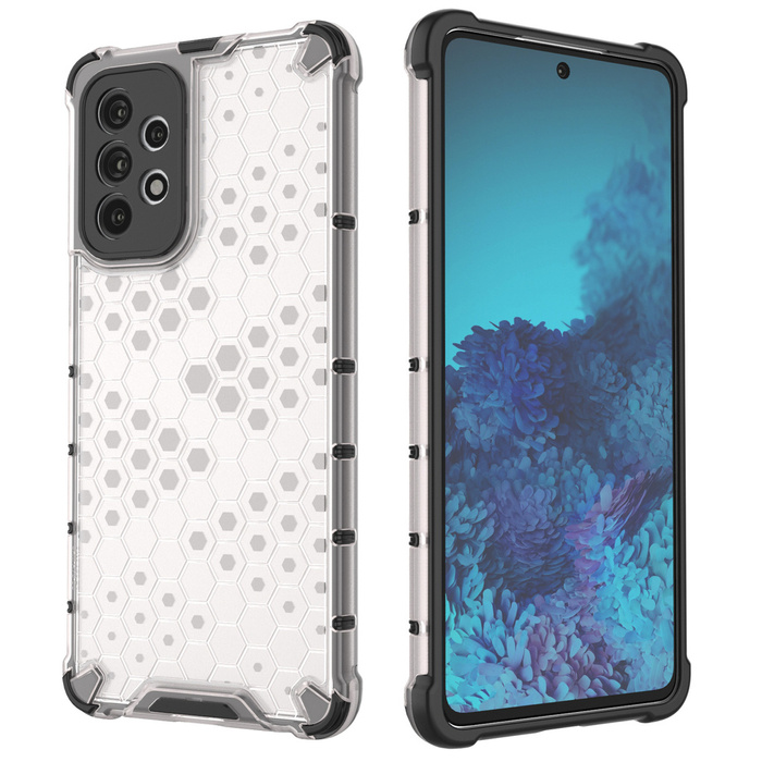 Funda blindada Honeycomb con marco de gel para Samsung Galaxy A73 negra