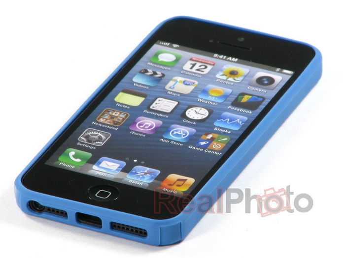 Hülle Apple iPhone 5 5S SE BEON Tastenabdeckung Blau