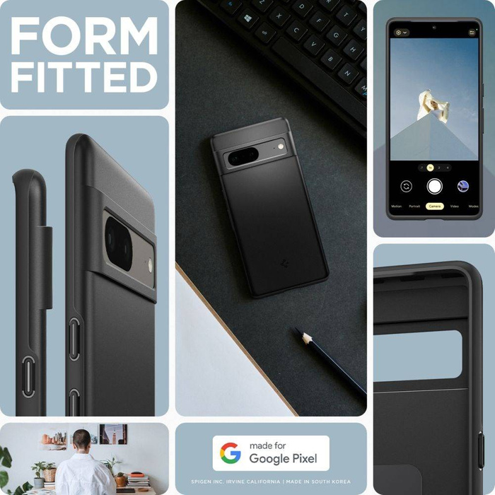 Spigen Thin Fit GOOGLE PIXEL 7 Cover NERO