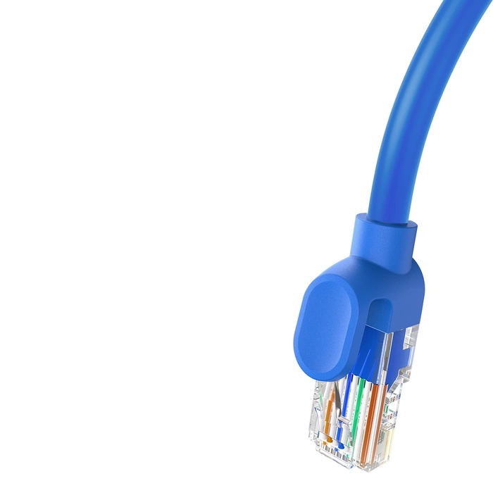 Baseus High Speed ​​Cat 6 RJ-45 1000Mb/s Ethernet cable 5m round - blue