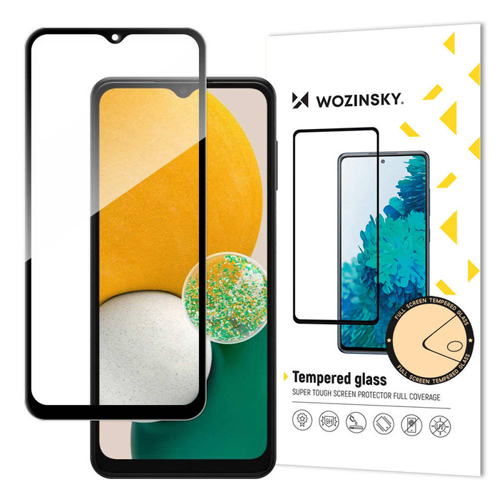Wozinsky Super Tough Full Glue Tempered Glass Full Screen With Frame Case Friendly Samsung Galaxy A13 Schwarz
