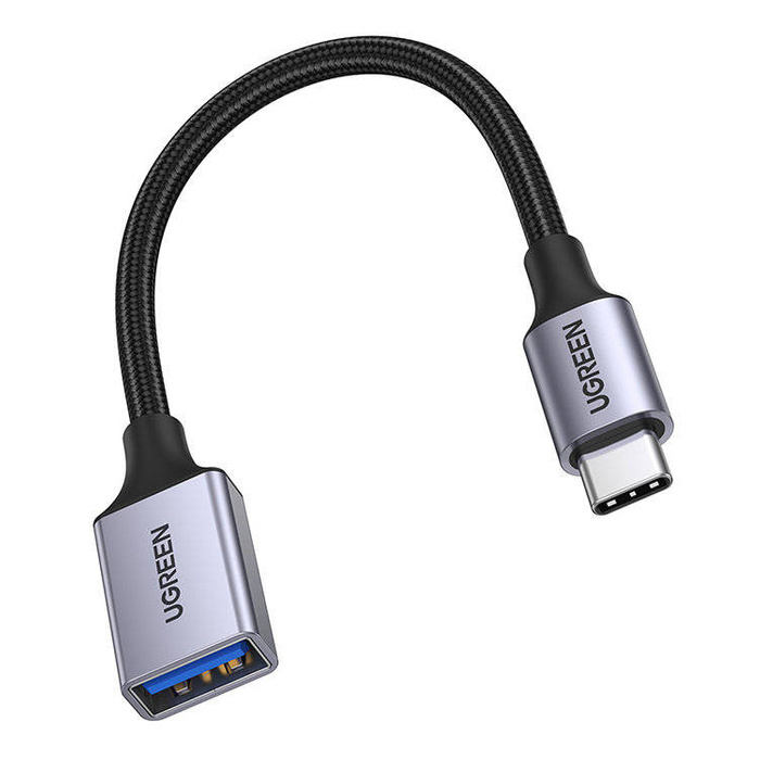 Kábel USB C (férfi) - USB (női) 3.0 OTG 0.15m Ugreen US378 - fekete