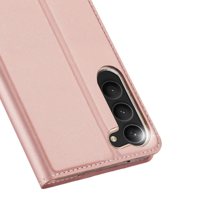 Custodia Dux Ducis Skin Pro per Samsung Galaxy S23+ Flip Cover Card Wallet stand rosa
