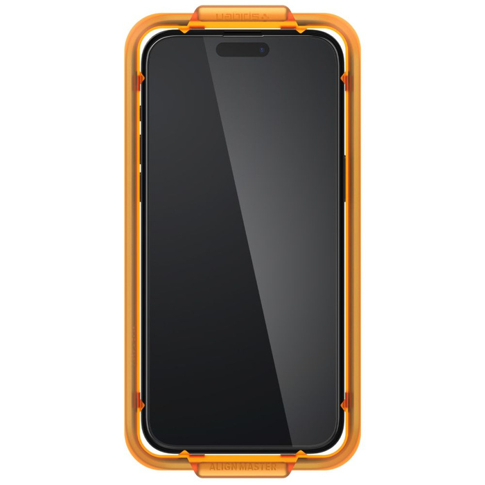 Verre trempé Spigen Alm Glass Fc 2-pack iPhone 15 Pro Black