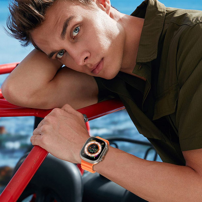 TECH-PROTECT ICONBAND PRO Apple Watch 4 / 5 / 6 / 7 / 8 / SE / ULTRA (42 / 44 / 45 / 49 MM) NARANCSSÁRGA