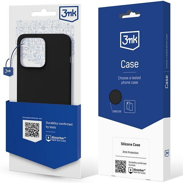 3mk Silicone Case iPhone 13 6.1" black/black