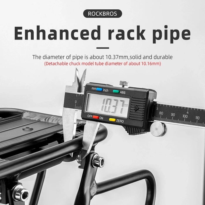 Rockbros 33210004001 bicycle rack with shelf - black