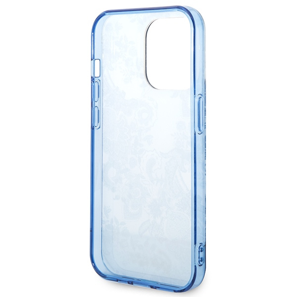 Hülle Guess iPhone 14 Pro 6.1" blau/blau hartcase Porzellan Kollektion