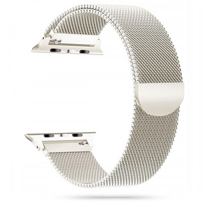 Óraszíj Tech-protect Milaneseband Apple Watch 4 / 5 / 6 / 7 / 8 / 9 / Se / Ultra 1 / 2 (42 / 44 / 45 / 49 mm) Starlight