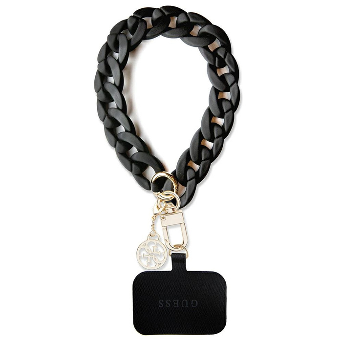 Guess GUOUCBMC4MK Universal Big Hand Strap black/black Acrylic 4G Charm