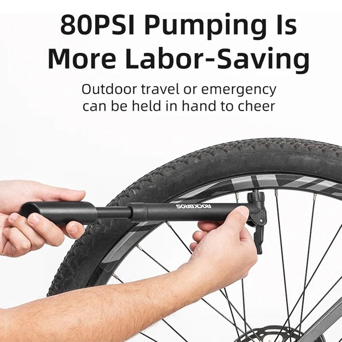 Rockbros 42520001001 Fahrradpumpe – Schwarz