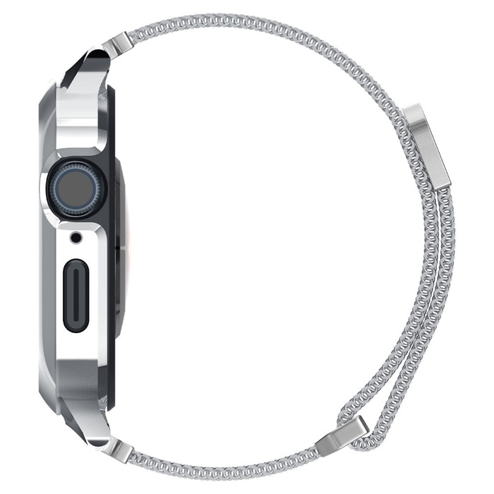 Spigen Metal Fit "pro" Apple Watch 4 / 5 / 6 / 7 / 8 / Se (44 / 45 Mm) Silver