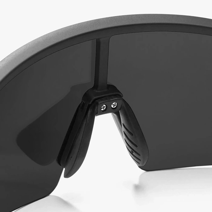 Rockbros Polarisierte Fahrradbrille mit UV-Schutz und Korrektureinsatz 14120008006 Graue Gläser - Schwarz