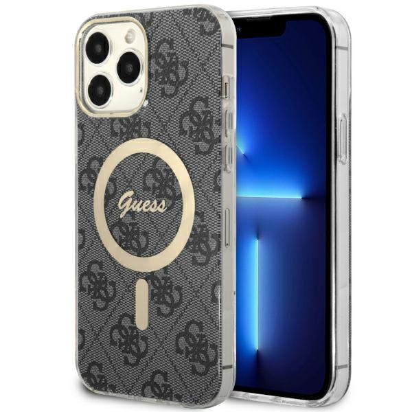 Case Guess GUHMP13XH4STK iPhone 13 Pro Max 6.7" black/black hardcase 4G MagSafe Case