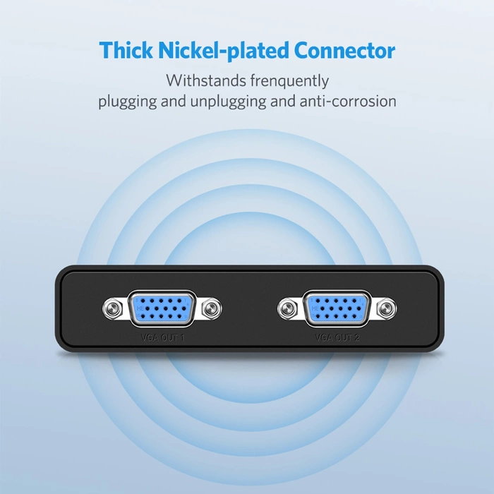 UGREEN Video Splitter VGA a 2X VGA 40254 1m nero