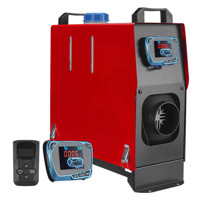 Ogrzewanie postojowe / nagrzewnica Blitzwolf BW-AH-V2B-BT, 5kw, 12V z wejściem AC sterowane aplikacją  + adapter + kontroler z wyświetlaczem + Bluetooth