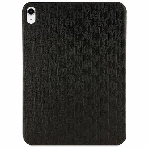 Karl Lagerfeld KLFC11SAKHPKK iPad 10.9" Folio Magnet Allover Cover noir/noir Saffiano Monogram Ikonik