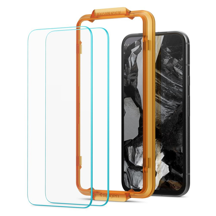 Vidrio Templado Spigen ALM GLAS.TR 2-PACK GOOGLE PIXEL 8A TRANSPARENTE