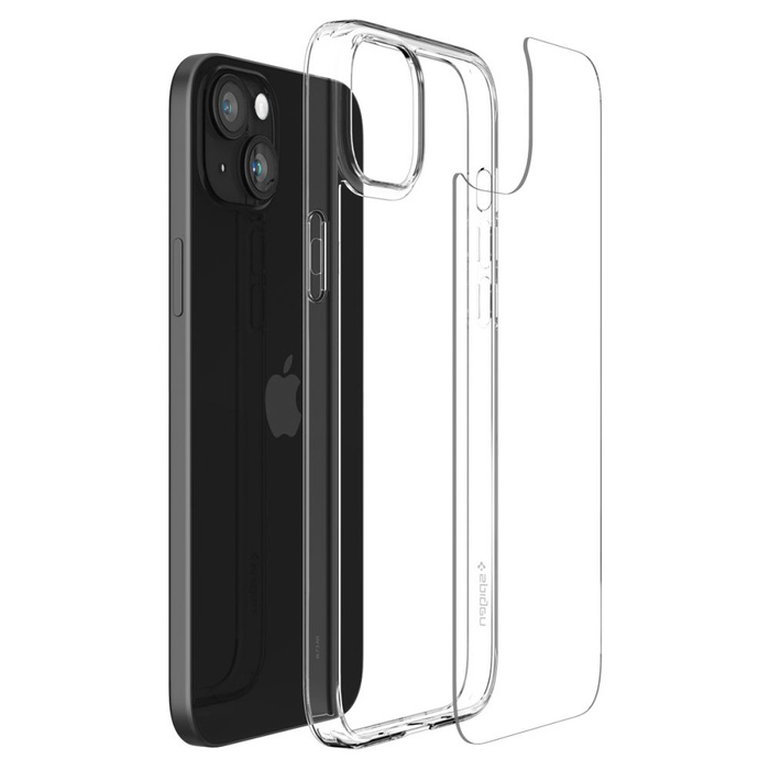 Case Spigen Airskin Hybrid iPhone 15 Crystal Clear Case