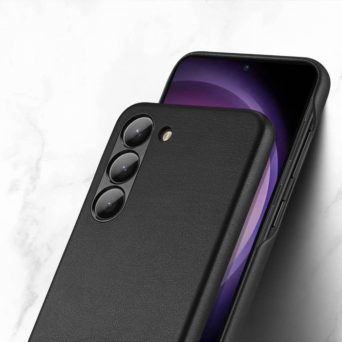Dux Ducis Grit Hülle für Samsung Galaxy S23+ elegante Hülle aus Kunstleder MagSafe schwarz