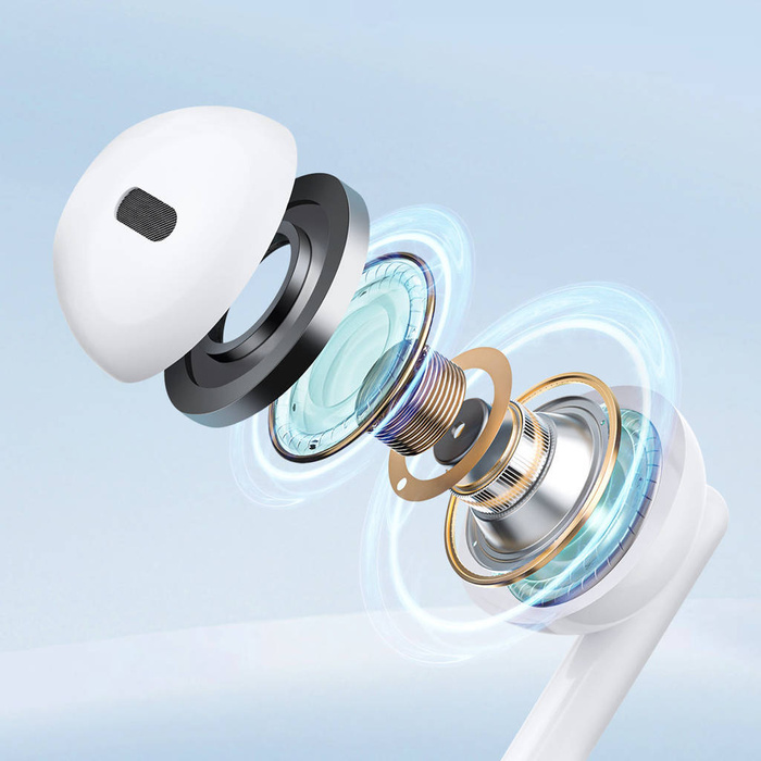 Auriculares intrauditivos con cable mini jack y mando a distancia Joyroom JR-EW01 - blanco