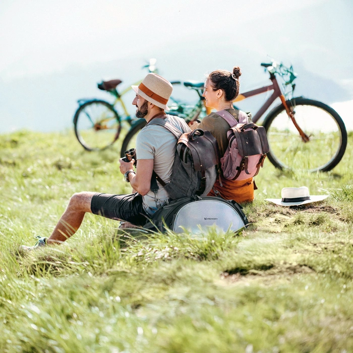 Wozinsky torba rowerowa na bagażnik z paskiem na ramię 13l czarna (WBB1BK)