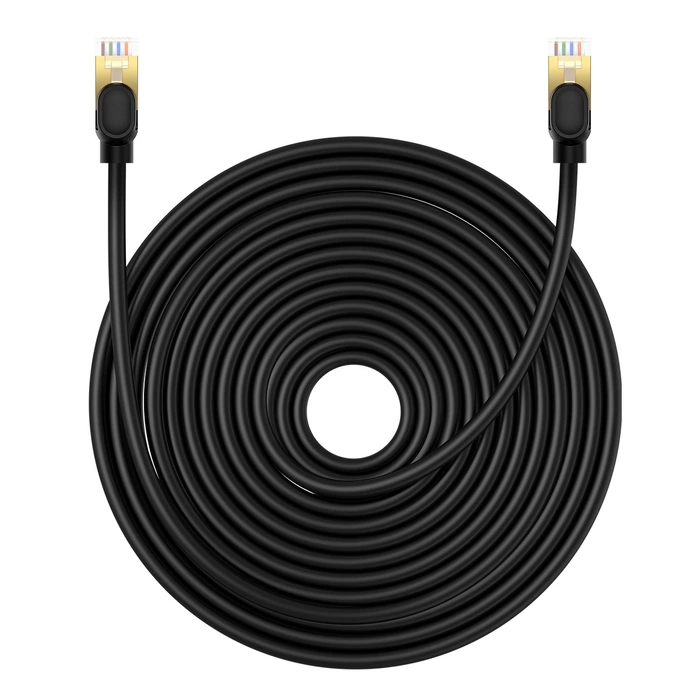 Baseus High Speed ​​​​Cat 8 40 Gb/s Ethernet kabel 20 m - černý