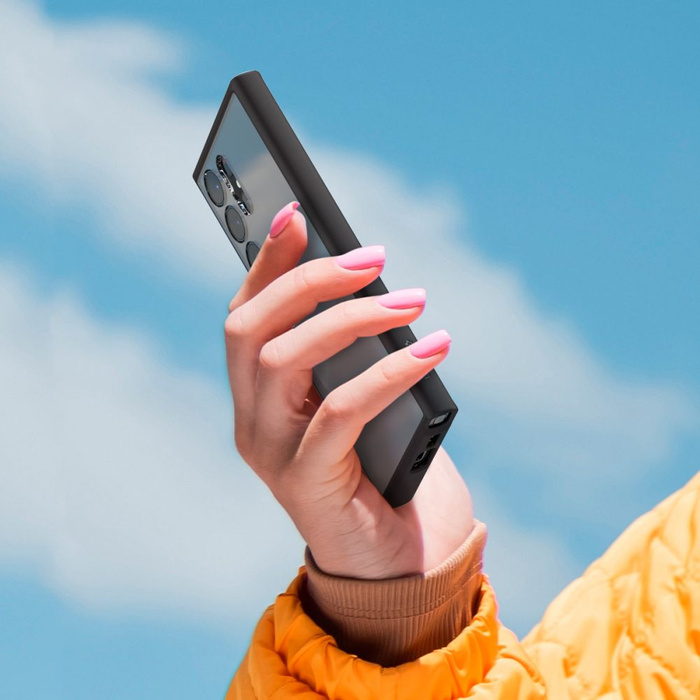 Hülle Spigen Ultra Hybrid GALAXY S23 ULTRA MATTE SCHWARZ