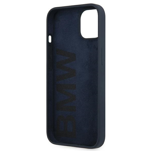 BMW Apple iPhone 13 Mini silikonové Signature Pouzdro Navy Blue Hardcase
