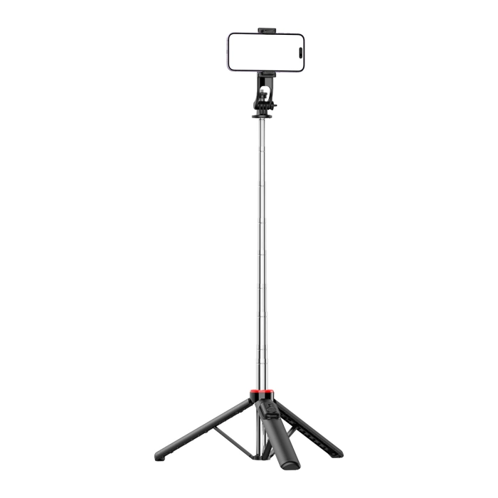 Selfie-Stick WC1Y3S Teleskopstativ 1,3 m mit Telefonhalter – Schwarz