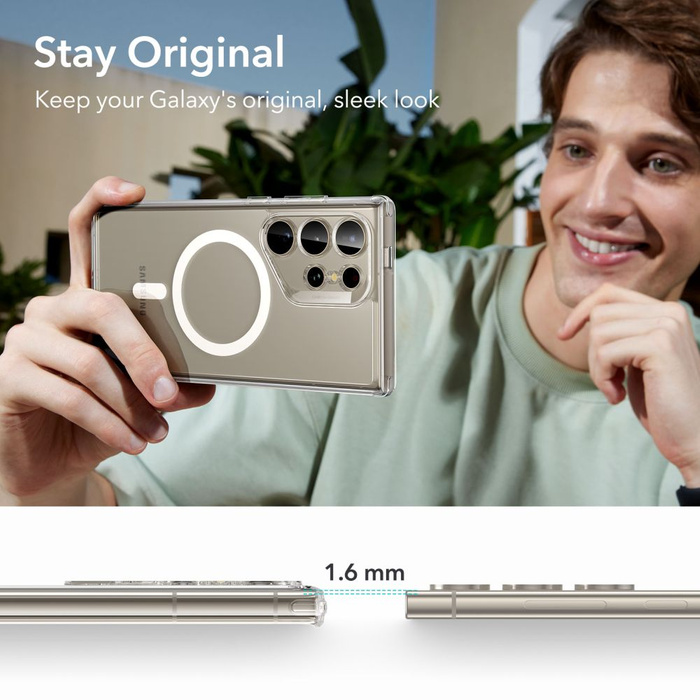 Case Esr Ch Halolock MagSafe Samsung Galaxy S24 Ultra Clear Case