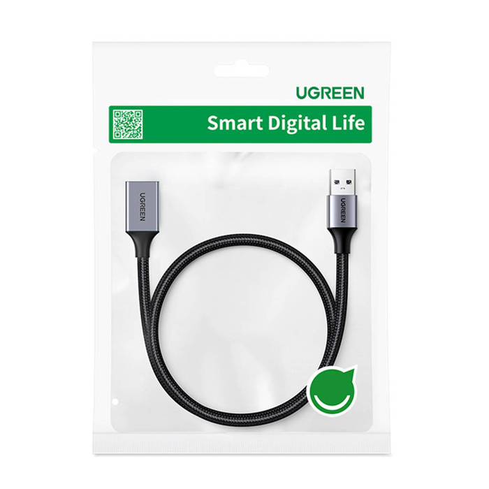 Prolunga Ugreen cavo adattatore USB (maschio) - USB (femmina) 3.0 5Gb/s 2m grigio (US115)