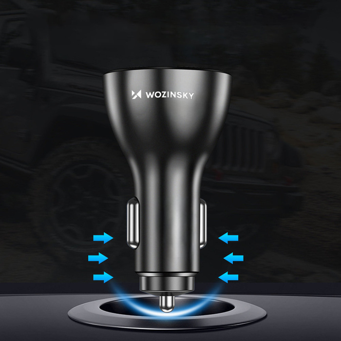 Wozinsky WCCAW 50W 4x USB-A QC Autoladegerät - Weiß