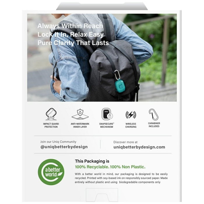 Etui UNIQ Glase Pro do AirPods Pro 3     Lock Case żółty