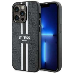 Case Guess GUHMP14XP4RPSK iPhone 14 Pro Max 6.7" black/black hardcase 4G Printed Stripes MagSafe Case