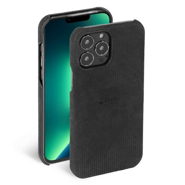 Cover KRUSELL Apple iPhone 13 Pro Max Cover in pelle nera