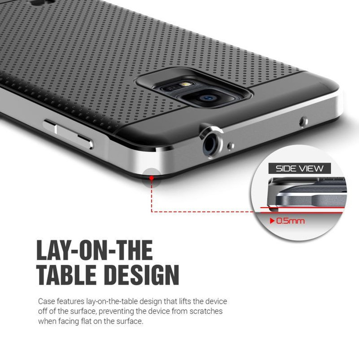 Telefontok Samsung Galaxy Note 4 VERUS Iron Shield Ezüst mint Spigen SGP borító