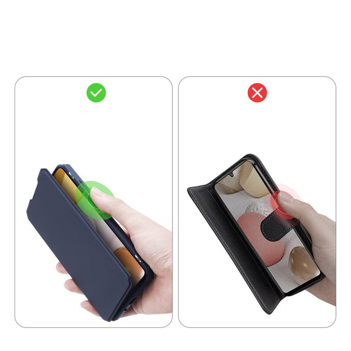 Custodia per Dux Ducis Skin X per Samsung Galaxy A42 5G blu